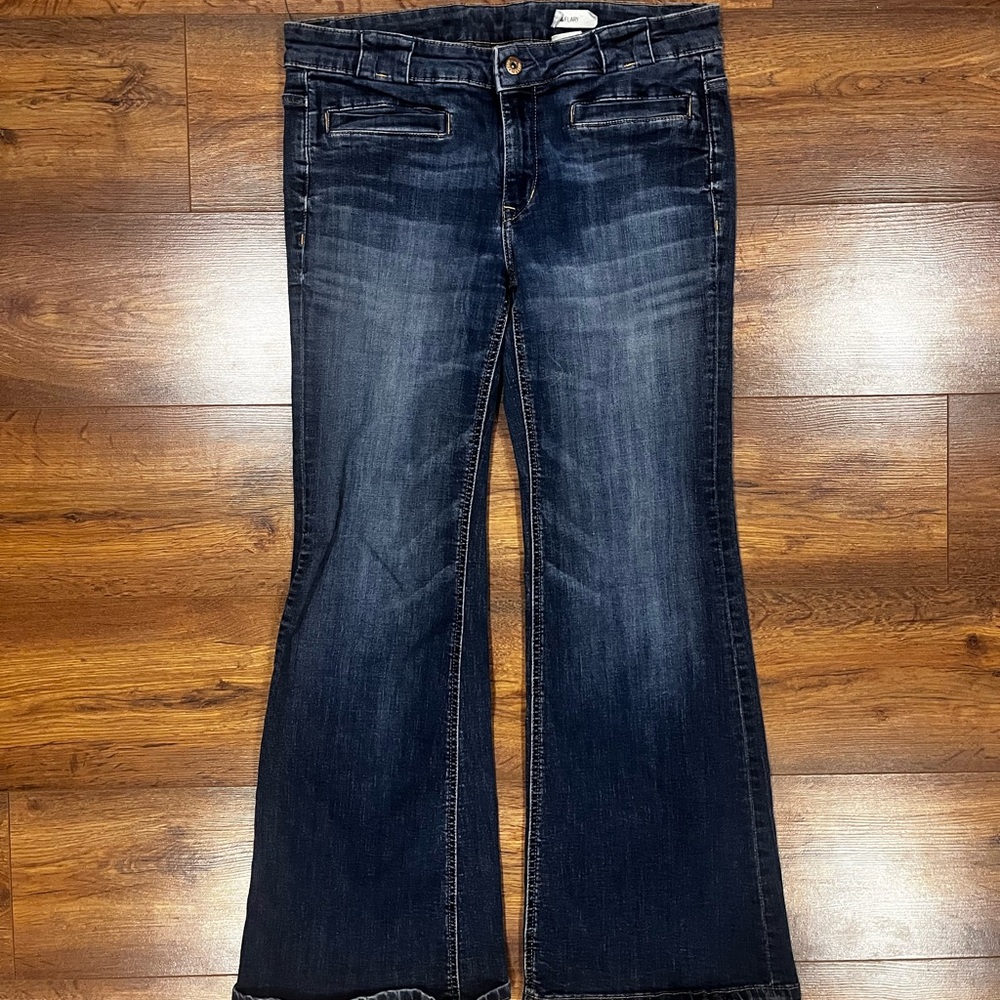 Y2K Dark Wash Flared Jeans